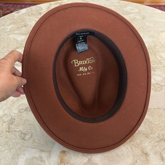 Brixton Messer Fedora 100% Wool Size Small - Picture 8 of 13